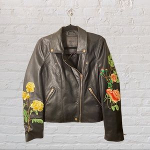 Blank NYC faux leather bomber